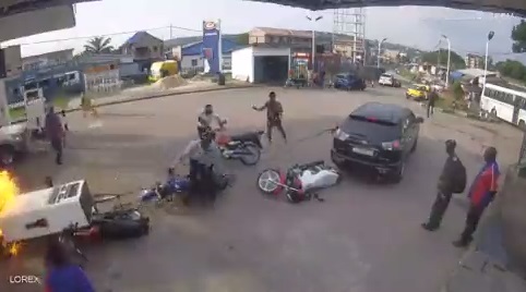 اشتباه فاجعه بار راننده در پمپ بنزین