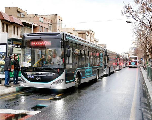 سری جدید اتوبوس‌های برقی در راه تهران