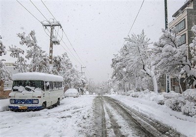 بارش برف و باران در جاده‌های ۲۰ استان