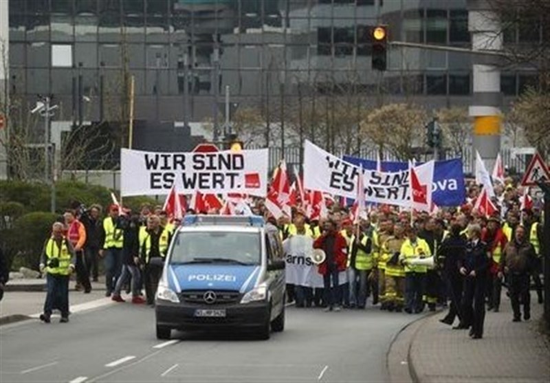 اعتصاب بزرگ بخش حمل و نقل عمومی آلمان را فرا می‌گیرد
