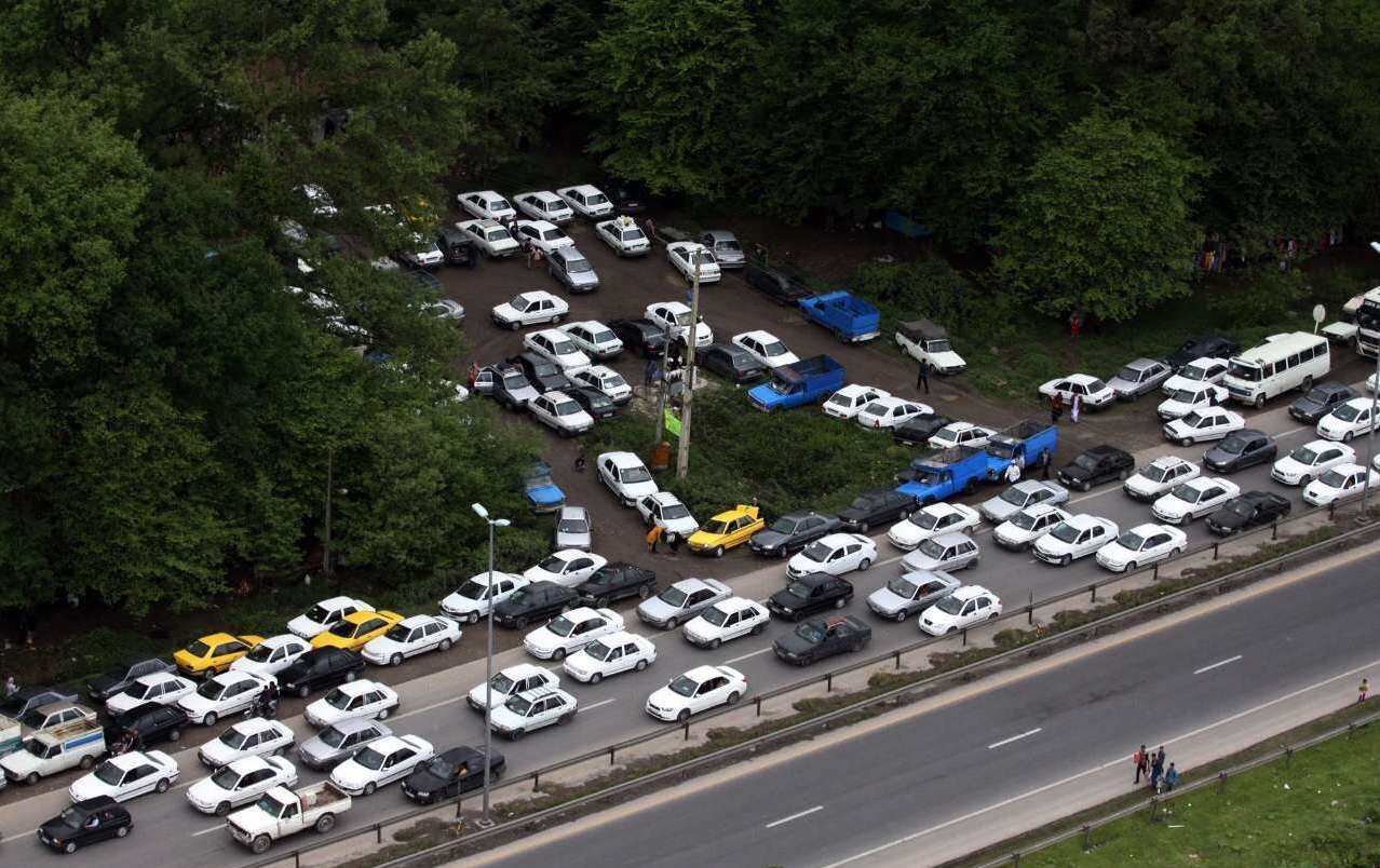 ترافیک در جاده های مازندران سنگین است