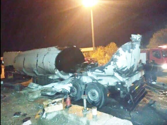 فوت یک نفر بر اثر انفجار تانکر سوخت در اسدآباد