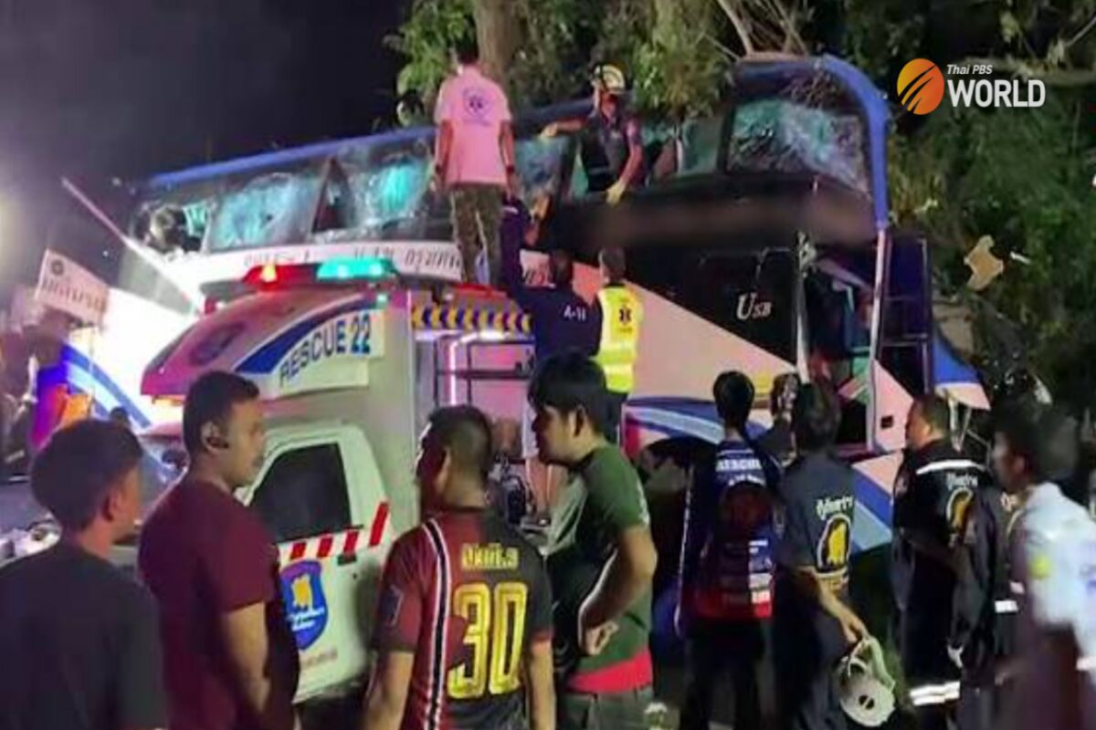 تصادف جاده‌ای در تایلند با ۱۴ کشته و ۲۰ مجروح