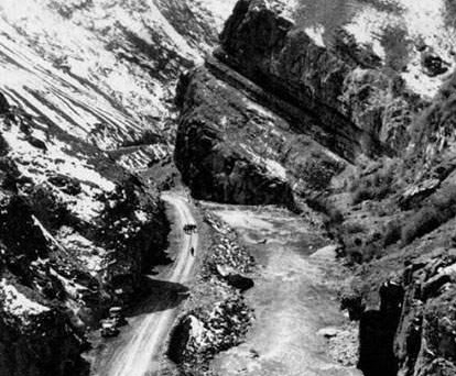تصویر جالب از جاده چالوس در ۹۰ سال قبل