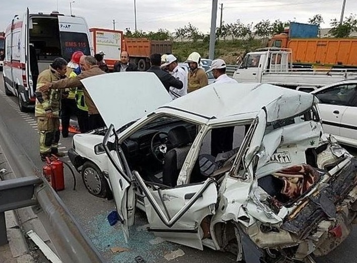 مرگ ۱۶۰ نفر در حوادث رانندگی مازندران