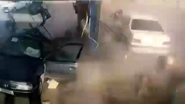 انفجار مخزن گاز یک خودرو در گرگان+فیلم